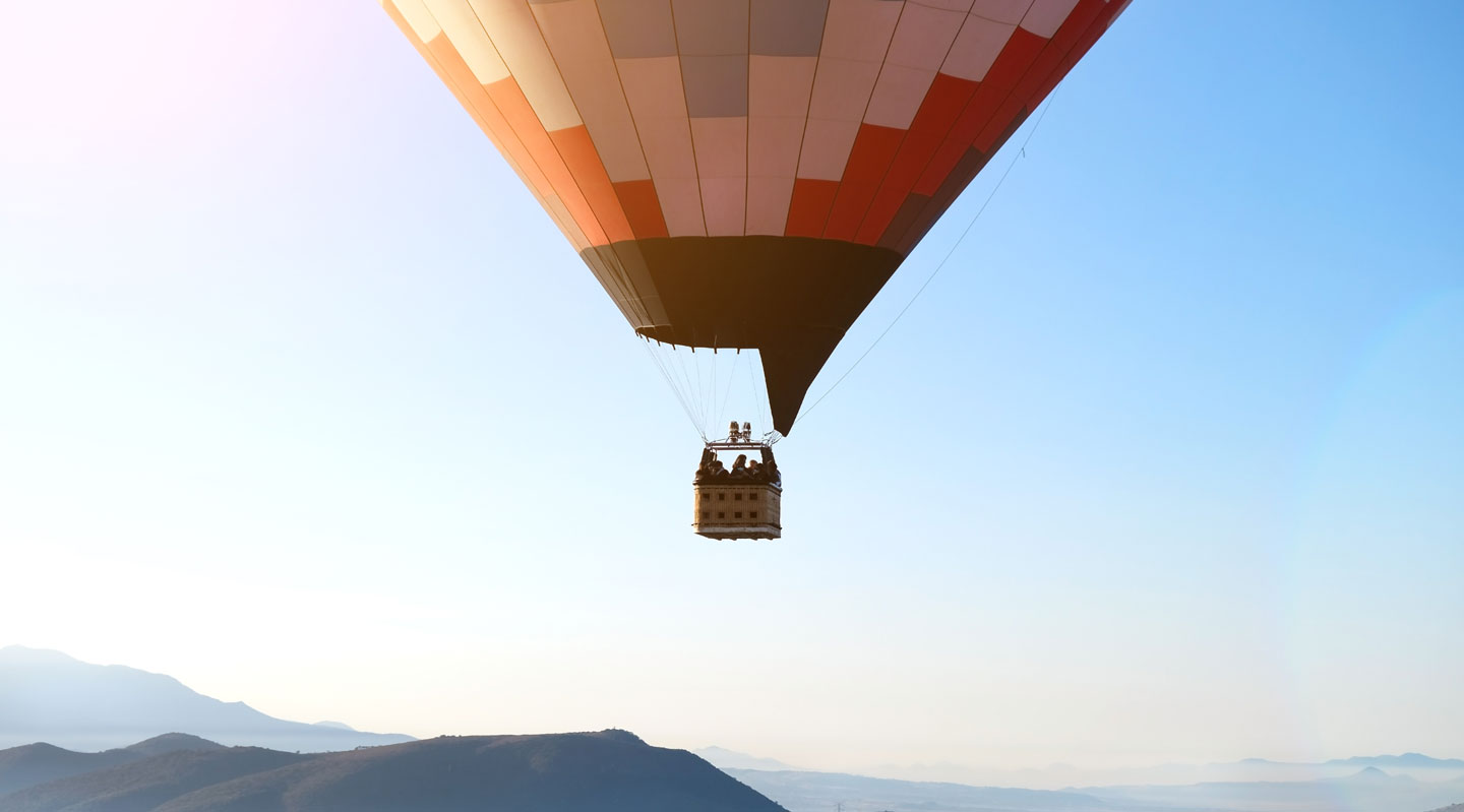 Esperienza del primo volo in mongolfiera