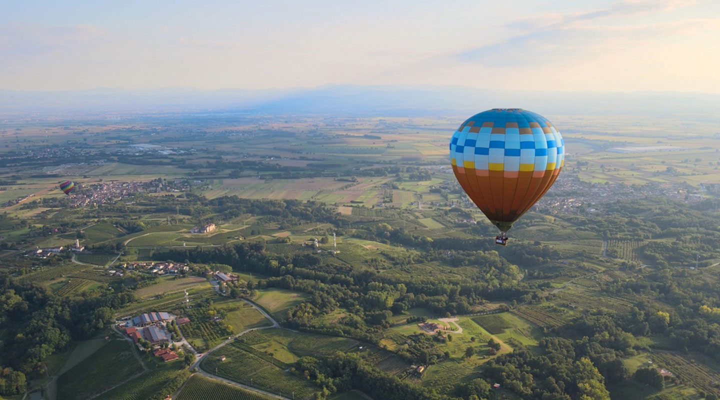 Volo panoramico in mongolfiera